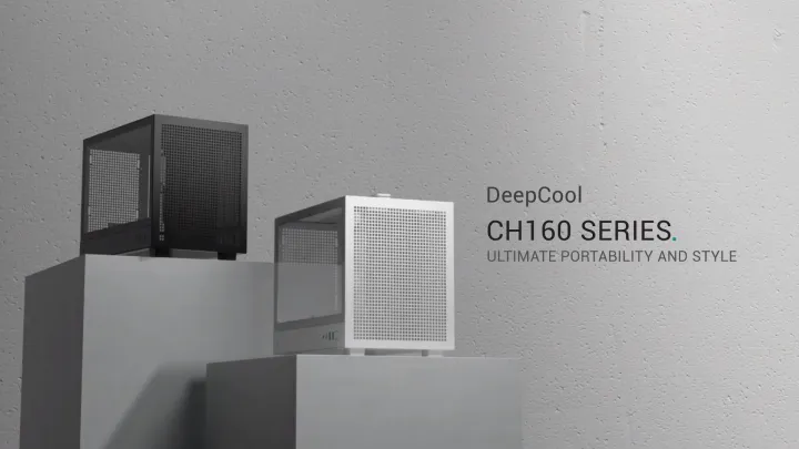 DEEPCOOL CH160 Ultra Portable Mini ITX & CH160 MATX & CH260 MATX Computer PC Desktop Case Casing– Black | White