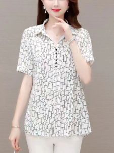 QIAOXIZI | Summer Loose-Fitting Concealing Blouse for Plus Size Women