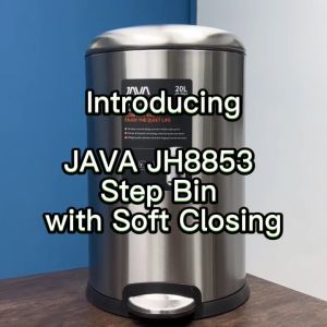 JAVA Dustbin | Bass | JH8853 | 5L8L12L20L30L | Pedal Bin | Soft-Closing | Various Sizes
