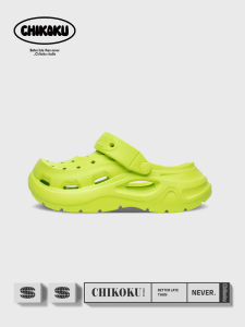 Chikoku Thick Heel Clog Shoes Mens Womens Comfortable Breathable Outdoor Slippers Sport Style Summer Home Shoes Anti-slip