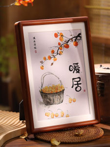 Rustic Solid Wood Picture Frame Stand Wall Hanging Photo Washed Artwork Decor 678 Inches Size New Chinese Style Home Decor