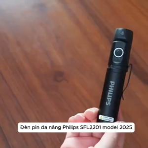 Đèn pin đa năng Philips SFL2201 pin có thể tháo rời từ tính góc L xoay 360 độ có kẹp tiện lợi
