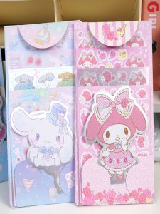 Sanrio Hand Account Suit Cartoon Stickers Cinnamoroll Babycinnamoroll Melody Clow M Flat Stickers Student Handmade DIY