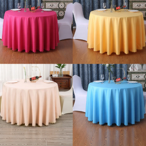 SHUYI | Waterproof Hotel Banquet Dining Round Tablecloth