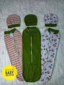 3pcs bedong instan+ topi