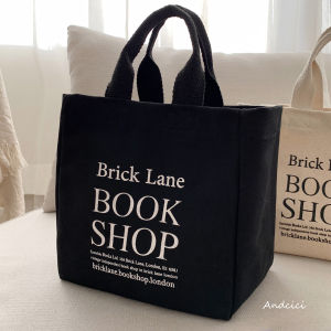 ANDCICI | British Style Bookstore Canvas Tote Bag