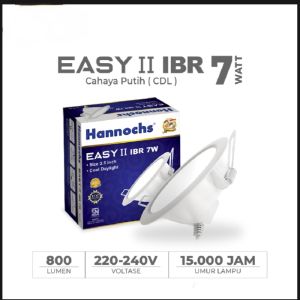 Lampu Downlight LED Hannochs 7Watt/Led Panel Hannochs easy IBR 7Watt/Downlight Tanam /SIZE 3.5 inch.