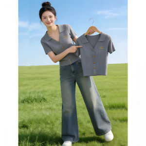 Shalldoer | Trendy Slim Fit Short Sleeve Knit Top