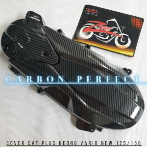 Cover tutup cvt vario new Plus Keongan Carbon Vario new 150/125 Karbon asli wtp import ZORO