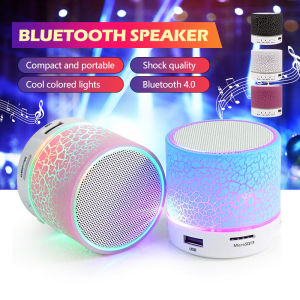 Mini Portable Bluetooth Speaker With Colorful LED Bluetooth 4.1 Subwoofer Speaker Light Speaker Support USB/ AUX TF Card 迷你音箱