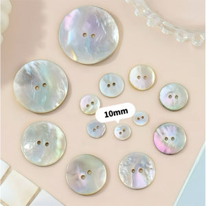 Natural Thickened Shell Buttons for Shirts Colorful High End round Mother-of-Pearl Buttons Home Fabric Sewing DIY Accessories
