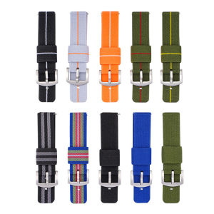 Nato Nylon Watch band For Amazfit GTR/GTS 3 46mm 42mm Smartwatch Bracelet Samsung correa Strap 18mm 20mm 22mm 24mm Univesal Band