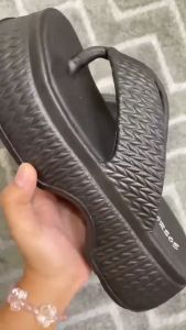 FGMM Sandal Platform Wanita Sandal Jepit Pria Empuk Korea Style Karet Tebal Import Slip dan Wear