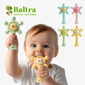 Baltra Candy Color Baby Silicone Teether Rattle Toy Safe Teething Ring Sensory Toys For Toddlers Chewing Toy