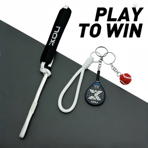Nox Keychain Tennis Racket Holder Set Anti-Slip Grip Fashionable Daily Use Essential for Tennis Enthusiasts