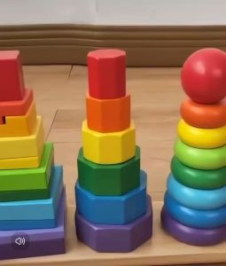 KTPH 3in1 Geometric Stacker: A Versatile Playset for Toddlers