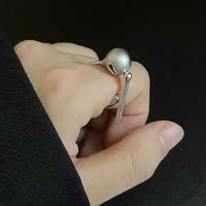 🔥Push-able Wooden Fish Ring Decompressed Creative Wooden Fish Ring Exquisite Niche Open Ring LovelylifeFu👍