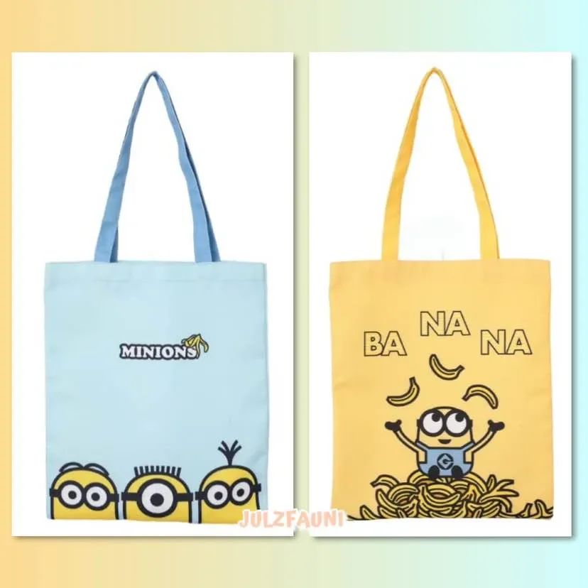 ORIGINAL Minions Shopping Bag TOTE BAGS Yellow BLUE