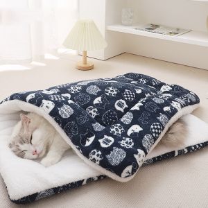 Lovinland Pet Dog Pad Pet Mat Thick Warm Soft Coral Fleece Autumn and Winter Bed Non-slip Mat for Small and Medium Dogs and Cats