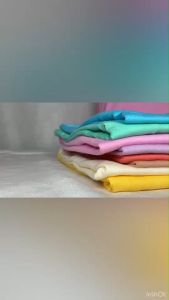 สีใหม่!!!เสื้อยืดแขนสั้นคอกลม เสื้อเด็ก สีกะปิ - ม่วงอ่อน Vintage สีพาสเทล สินค้าพร้อมส่งมีเก็บปลายทาง