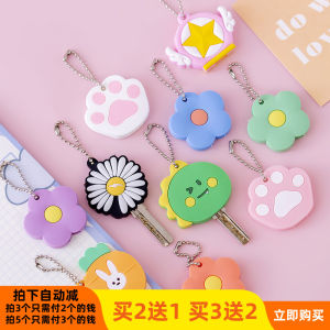 Creative Cartoon Waterdrop Silicone Key Cover Protection Card Holder Elevator Access Control Community Couple Keychains Women