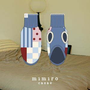 MIMIRO CASAE High Neck Elastic Sweater for Humans And Dogs Warm Wool Blend Pet Clothing Winter Fashion Casual Stripe Pattern