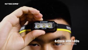 Nitecore HA15 UHE Headlamp - 400 Lumens - AA Battery - Dual Power Option - Ultra Lightweight - IP66