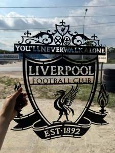 เหล็กฉลุลาย สโมสร ลิเวอร์พูล หงส์แดง สโมสรฟุตบอล ตกแต่งบ้าน ความหนา 1.2mm