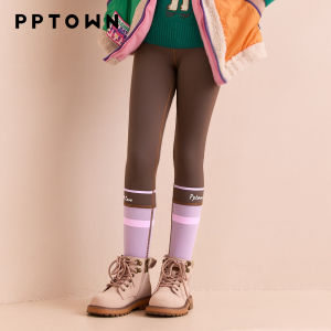 PPTOWN | Kids New 2026 Warm Fleece Tights Yoga Pants