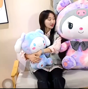 gấᴜ Bông Thỏ Melody Thỏ Cinamonroll Kurumi ngồi đeo nơ Hàng Quảng Châu lông mịn K2T2