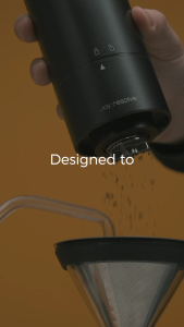 Portable Electric Stainless Steel Burr Grinder - Elegant Black