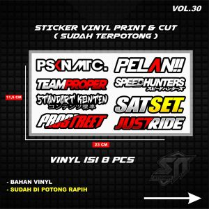 Stiker Print Cutt Stiker Helm Stiker Motor Variasi
