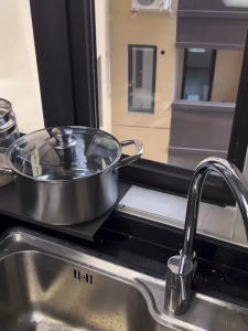 60x20cm Window Sill Extender Plate Carbon Steel Countertop Extension Board for Kitchen Bathroom