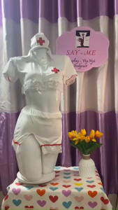 SM122 - Bộ Cosplay Y Tá Trắng Đỏ Dễ ThươngTrang Phục Hóa Trang Y Tá Phong Cách Trẻ Trung Cosplay Y Tá Phong Cách Hiện ĐạiTrang Phục Y Tá Chủ Đề Nghề NghiệpSet Hóa Trang Y Tá Dáng Ngắn Gọn Gàng