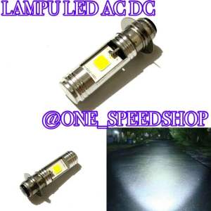 Lampu LED Utama Depan 2Led Motor Bebek dan Matic Soket H6 Led 2 Sisi PnP - Putih