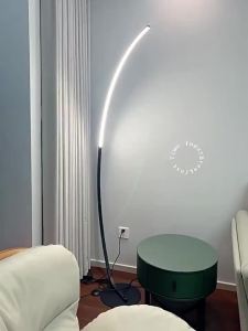 (Original) Floor Lamp for Living Room Sofa Bedroom Creative Minimalist Ins Style LED Eye Protection Fishing Floor Table Lamp