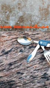 Sendok Lipat Dhaulagiri 701 Multifungsi 4 in 1 - Pocket Spoon - Sendok Garpu Lipat - Alat Makan Lipat - Sendok Travel - Multitools Dhaulagiri