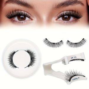 1 Pair of Magnetic False Eyelashes No Glue Needed Reusable Natural False Eyelashes Beautiful Eye Makeup Eyelash Accessories