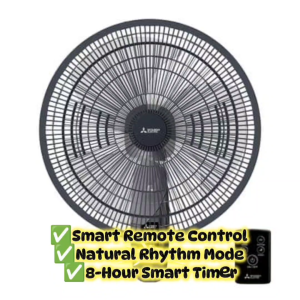 Mitsubishi W18A-RC 18 inch Wall Fan with REMOTE * 3 YEARS LOCAL WARRANTY