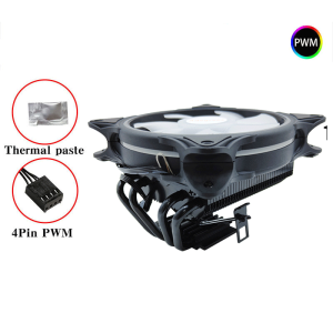 ARGB CPU Cooler 4 Heatpipes PC Processador Ventilador  for Intel LGA775 1150 1151 1156 1366 1700 1200 2011 X99 X79 AMD AM4 AM5