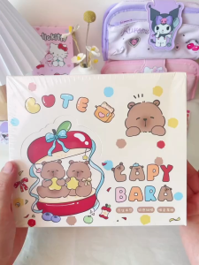 Capibara printed tissue paper small bag - portable student facial tissues suitable for both dry and wet uses卡皮巴拉印花抽纸小包便携式学生面巾纸干湿两用