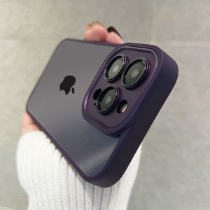 CrashStar Metal Camera Transparent Hard Shockproof Phone Case For iPhone 17 16 15 14 Pro Max Air Plus 16e 13 12 11 Pro Max Clear Phone Casing Anti-fall Phone Cover With Full Cover Lens Camera Protection Top Seller