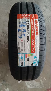 Maxxis 195/60R15 MA-P5 ขอบ 15 ยางใหม่ปี 2025 ( 1 เส้น) แถมจุกลมยาง 1 อัน กระบะไม่เหมาะสมต่อการใช้งาน
