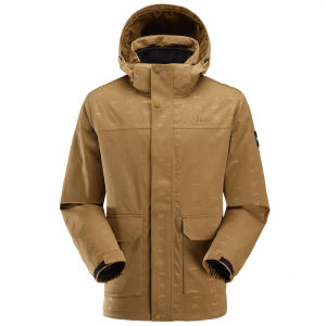 Jeep | Jeep Three-in-One Fleece Outdoor Windproof Waterproof Mens Climbing Suit Detachable Tibet Exploration Jacket Urban Hiking Coat