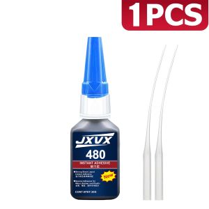 LOOLIFL1-3pcs 480 black instant glue cyanoacrylate adhesive suitable for rubber glass metal plastic wood not easy to whiten long-lasting send glue tube factory direct 20ml