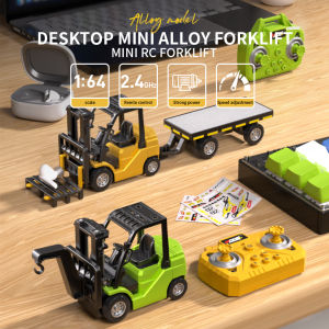 1: 64 Mini Remote Forklift Set Lighting and Music Durable Alloy Material Supports APP Mobile Connection Halloween Gift