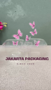 Kotak Mika Cake Mini B10-8 Transparan UK 7.5X7X10cm – Packaging Dessert/Kue Ulang Tahun Estetik Jakartapackaging MN-1664
