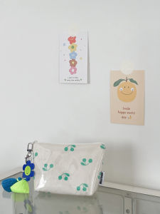 Gogo Glow Large Capacity Portable Travel Waterproof Makeup Bag Spring Summer Bathing Swimming Storage Bag Cartoon Style Zipper Closure