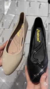 (Ảnh thật) 8238 Giày Búp Bê Ball Nữ hàng xịn Fullbox da mềm kiểu trơn gót thấp size 35-39