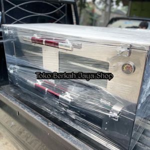 MURAH oven gas stainless UK 120x55x70cm api atas bawah free packing kayu